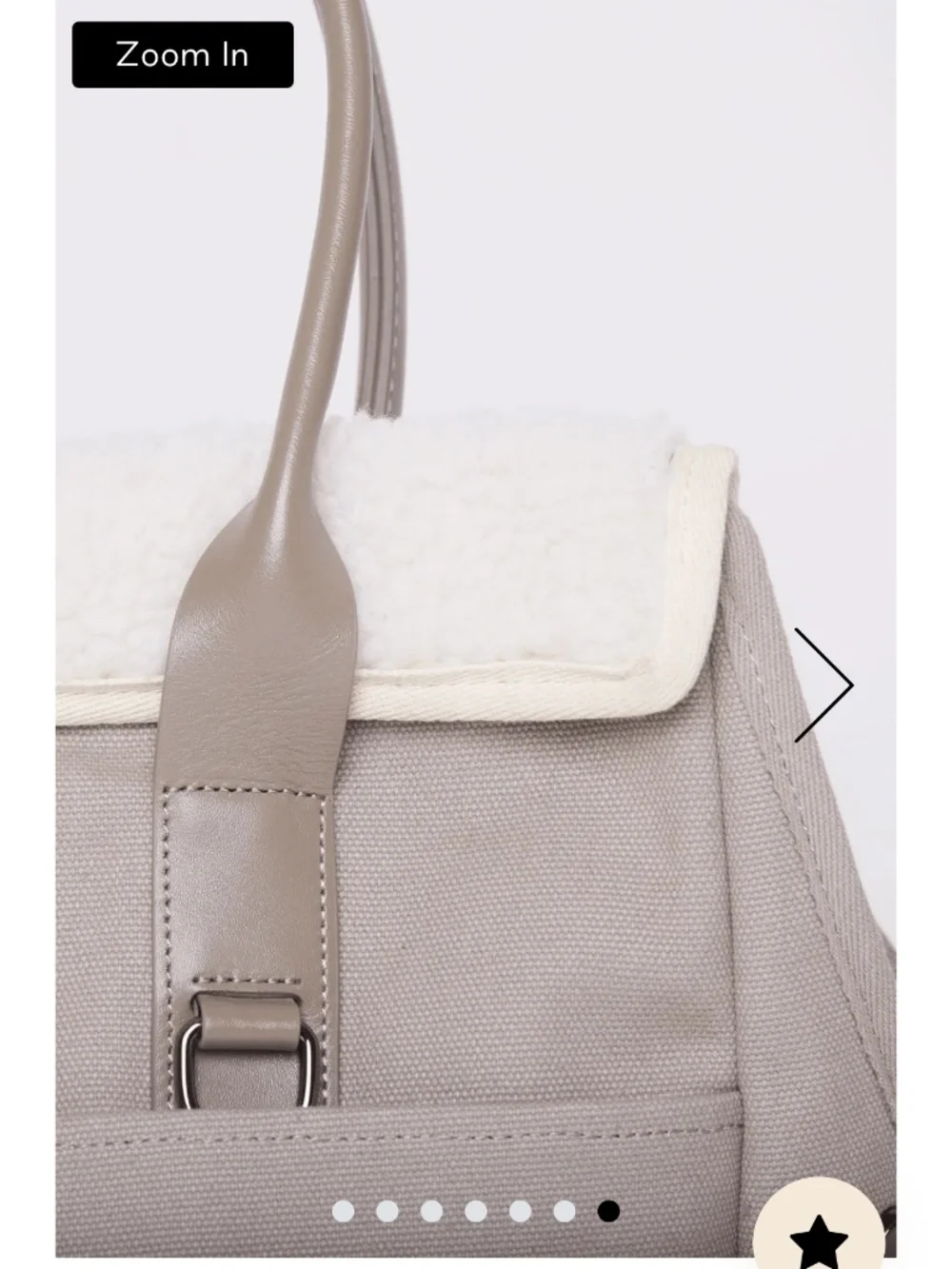 Marc Jacobs Navy & Taupe Sherpa-Lined Pet Carrier